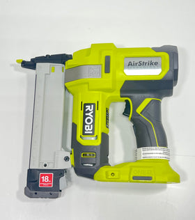 RYOBI P361 depth-of-drive tool-free adjustment for flush nail heads.