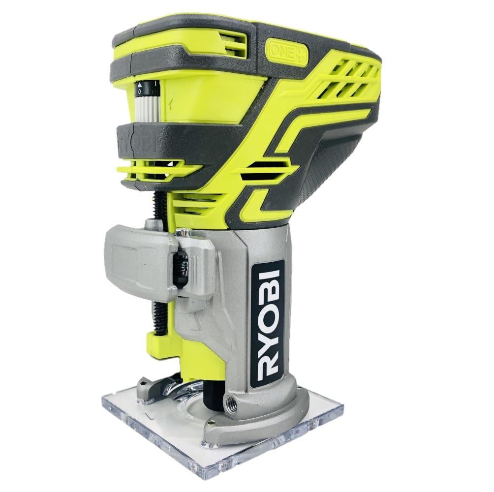 RYOBI P601 aluminum base provides stable routing performance