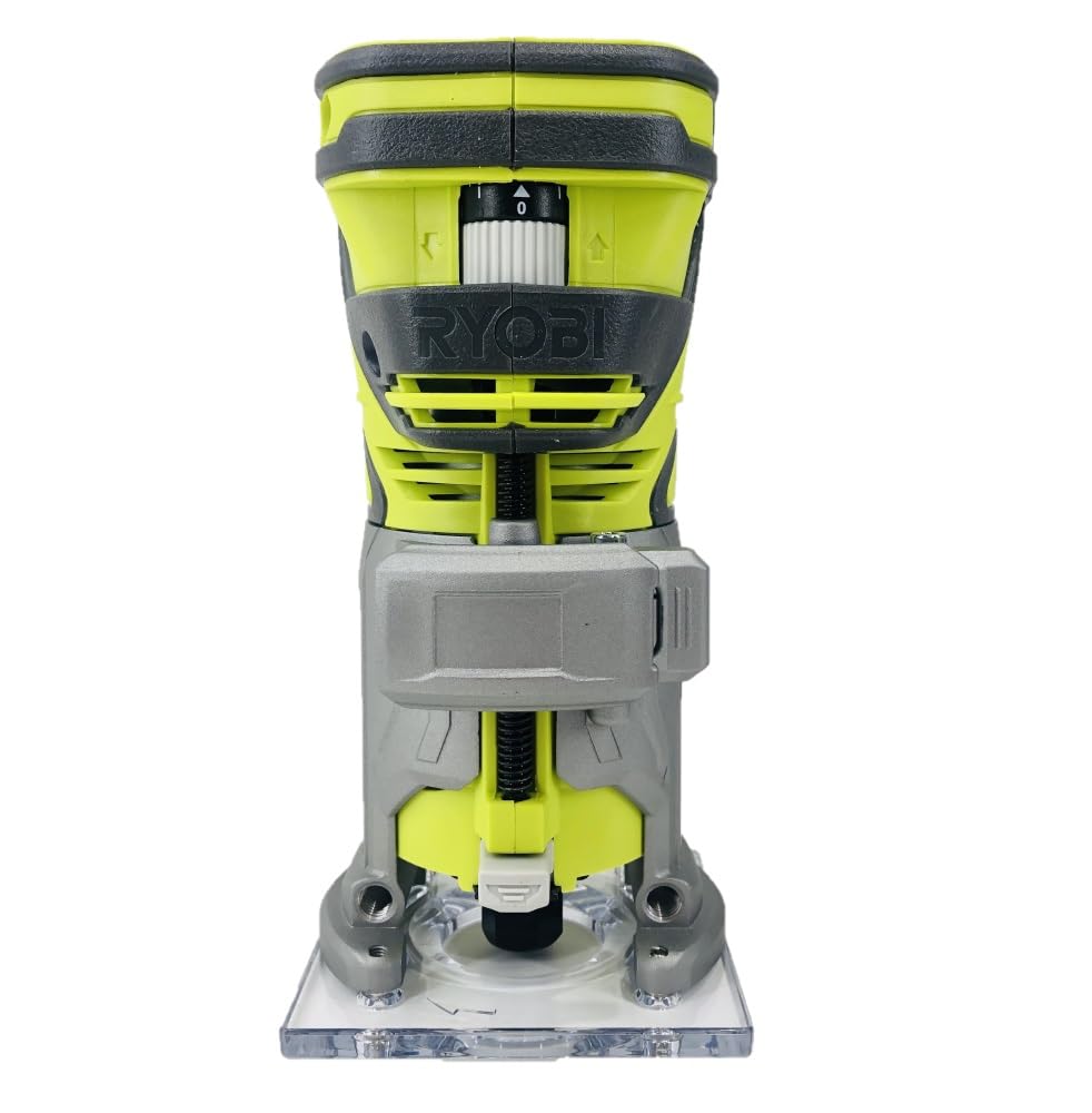 RYOBI P601 depth adjustment knob enables tool-free depth changes