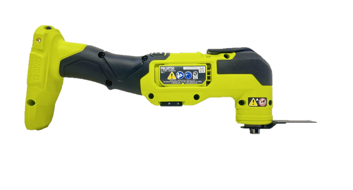 RYOBI PBLMT50B speed dial up to 20,000 OPM for versatile materials.