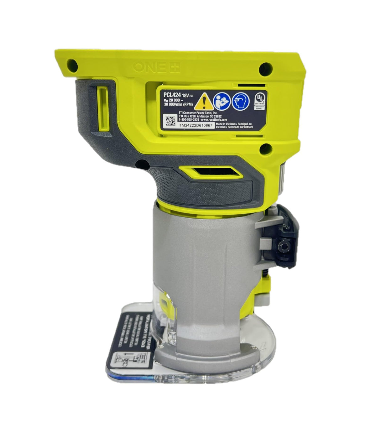RYOBI depth adjustment dials enable precise, tool-free setup.
