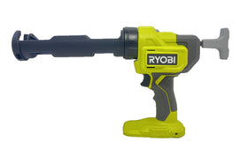 RYOBI PCL901B cordless caulk gun enables smooth adhesive application.