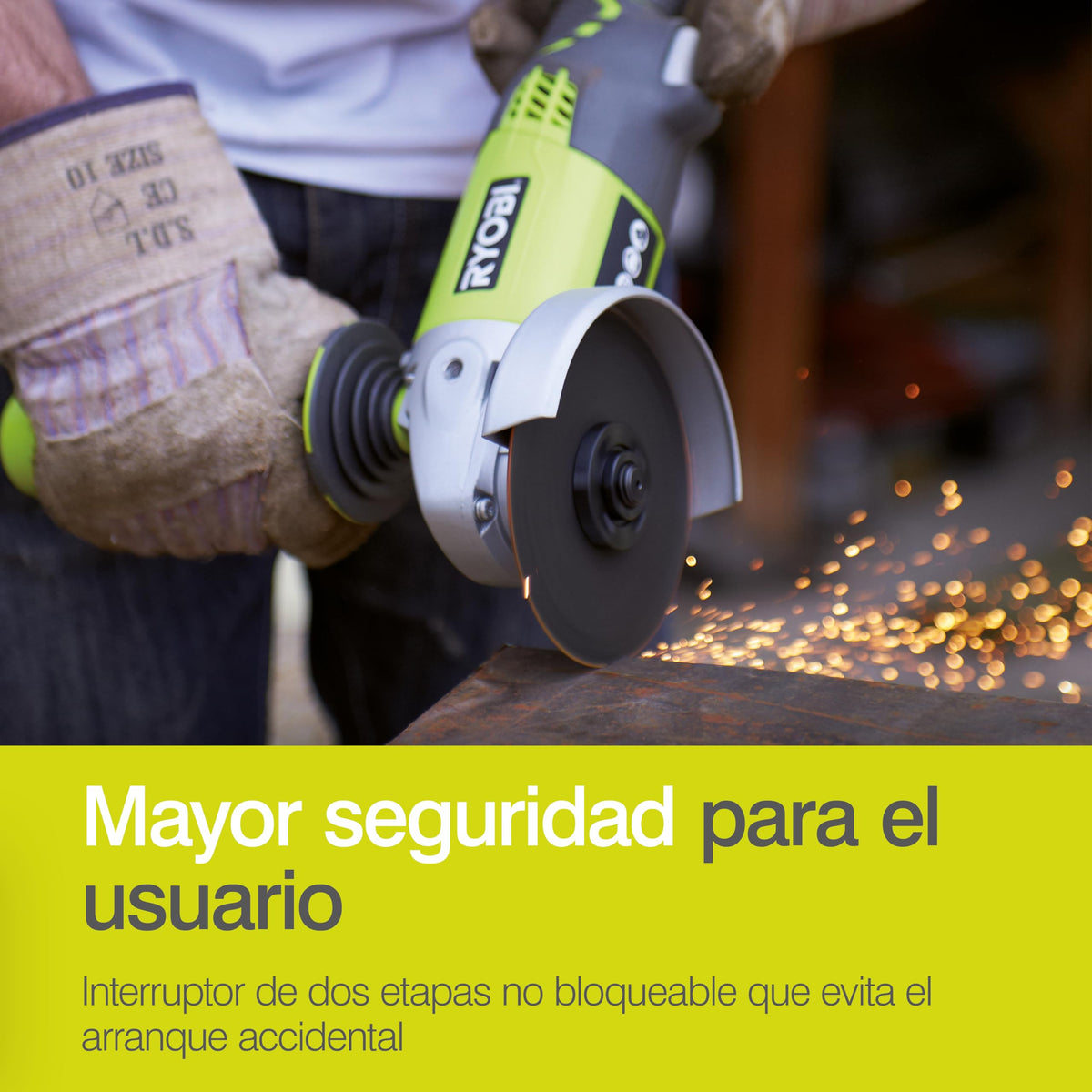 Ryobi R18AG-0 One+ cordless angle grinder with replaceable disk for versatility