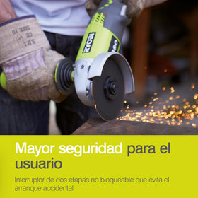 Ryobi R18AG-0 One+ cordless angle grinder with replaceable disk for versatility
