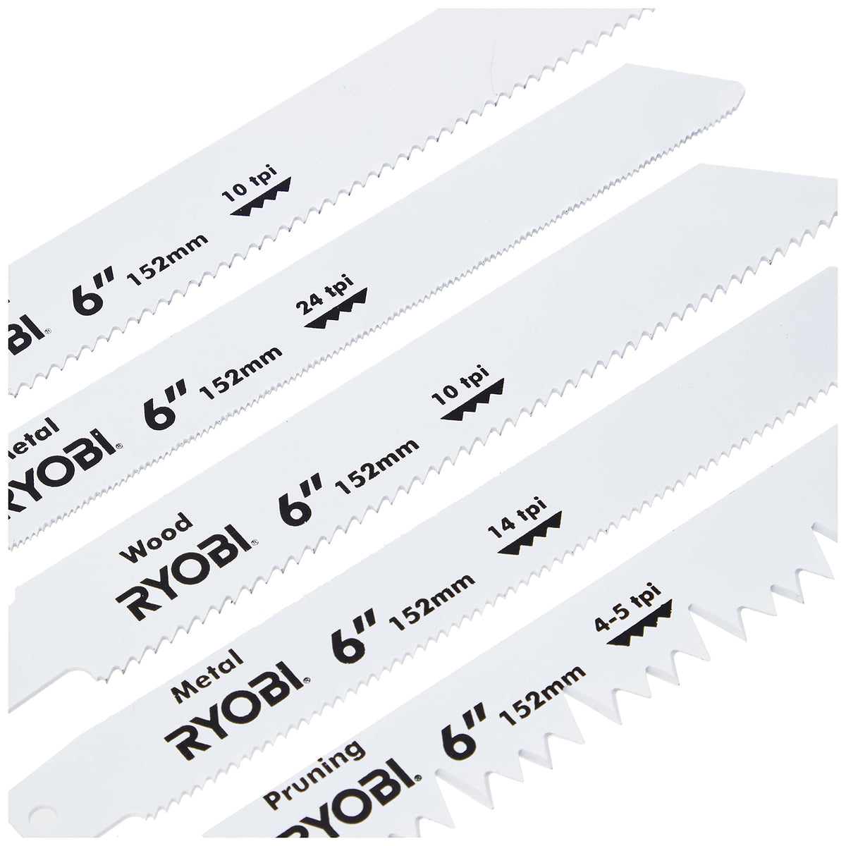Ryobi RAK06RB metal blade 24PTI for strong metal cuts.