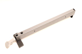 Ryobi RTS10G rip fence assembly showing precise alignment for accurate cuts