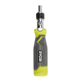 Ryobi T-handle driver with magnetic tips improves control during fastening.