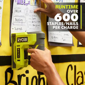 Battery USB-C charging port on RYOBI 4-in-1 set for easy charging