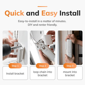 RYSE SmartShade beaded chain compatibility enabling easy DIY installation