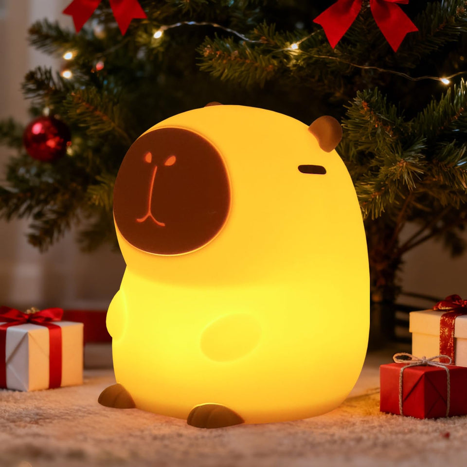 Rytinazzz Capybara Night Light provides gentle room illumination.