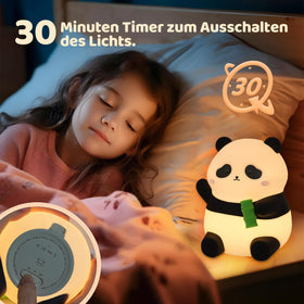 Rytinazzz Panda Night Light battery indicator showing long-lasting power