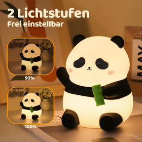 Rytinazzz Panda Night Light side view showing pat control for easy use