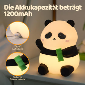 Rytinazzz Panda Night Light silicone material highlighting soft squeezable texture