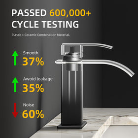 Ryuwanku single-handle faucet demonstrates easy temperature and flow control