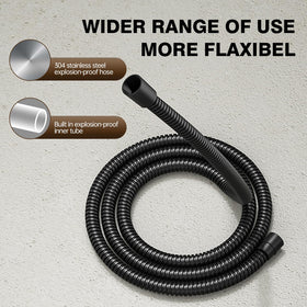 Ryuwanku 59-inch stainless hose provides strong flow for baths and cleaning.