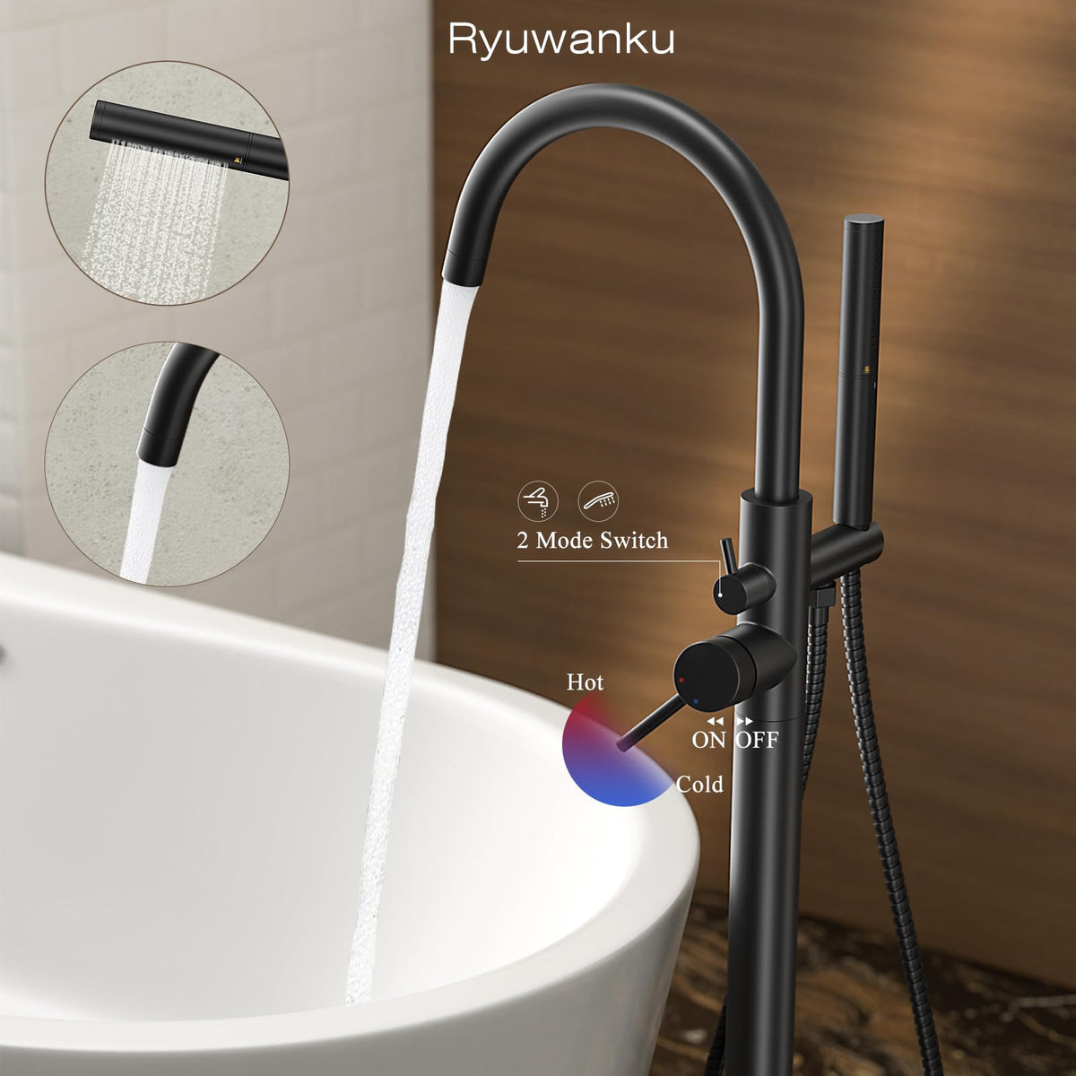 Ryuwanku all-metal construction resists corrosion in humid bathrooms.