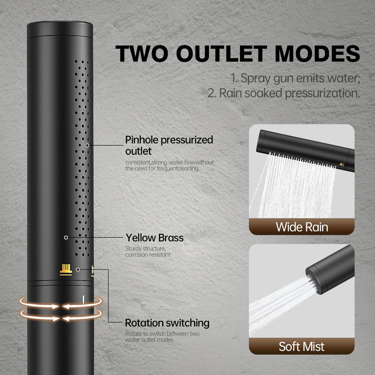 Ryuwanku 2-in-1 handheld shower for versatile cleaning and rinsing.