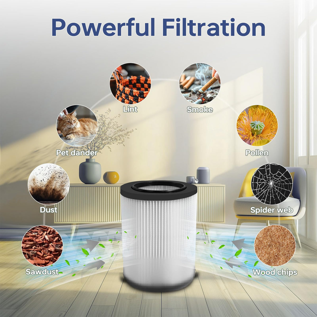 Ryvina VF4000 filter compatible with WD-series vacuums for versatile use