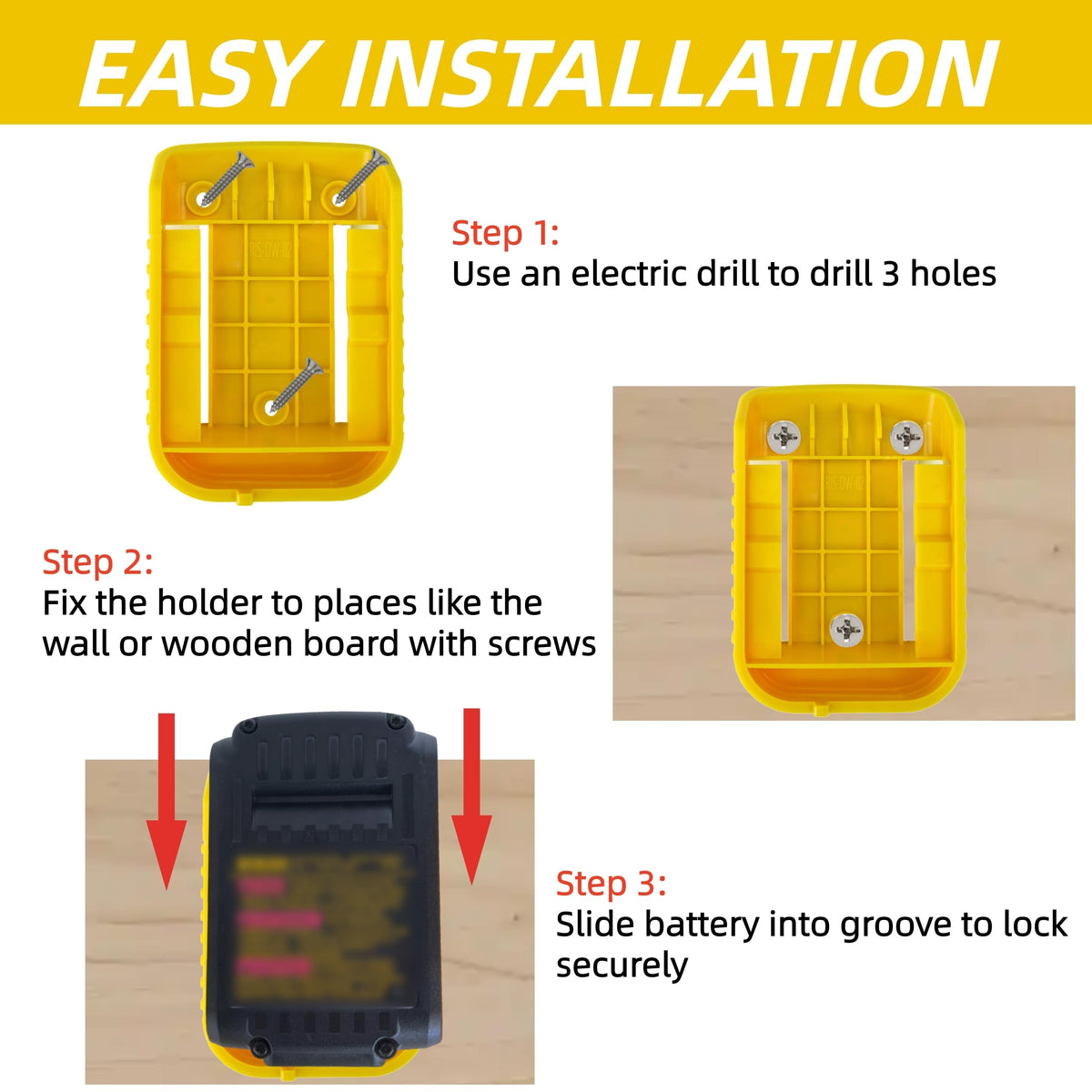 Ryzljss Dewalt compatibility across 20V/60V packs shown