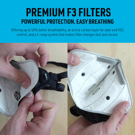 RZ Mask RZM3 enhanced breathability for extended wear