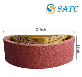 S SATC 150 grit belt refines surfaces before painting or sealing
