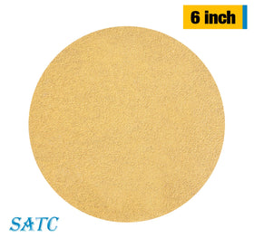 S SATC aluminum oxide sanding disc close-up showing durable grit