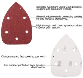 S SATC 120-grit pad for fine smoothing on plastics and wood