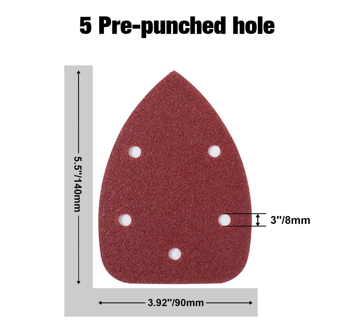 S SATC 80-grit pad for material prep on wood and metal