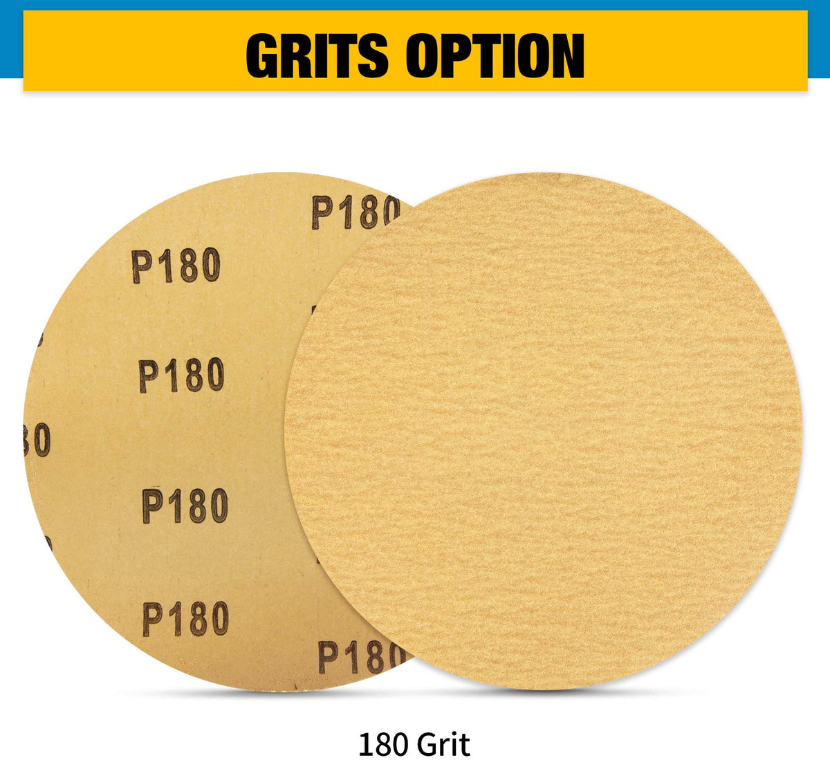 S SATC PSA sanding discs 6in wood finishing demo suggesting smooth surface preparation.