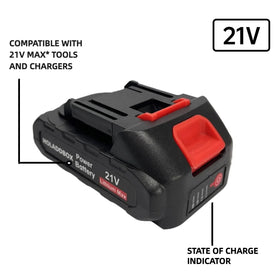 S7 21V compact battery design for easy transport during outdoor work.