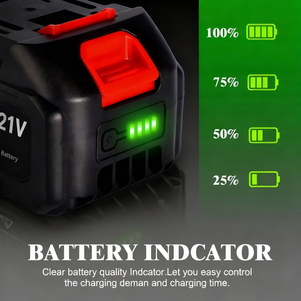S7 21V battery with overload and overheat protection for safe operation.