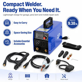 S7 250A electrode compatibility supports E6010–7018 for repairs.
