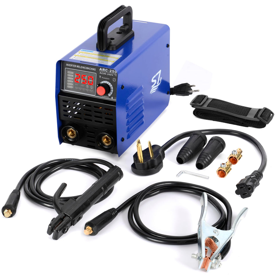 S7 250A front view welder highlighting compact design for home projects.