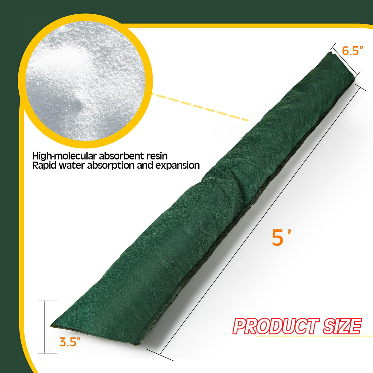 Sabary water barrier near a garage entrance demonstrates quick, foldable setup