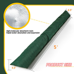Sabary water barrier near a garage entrance demonstrates quick, foldable setup