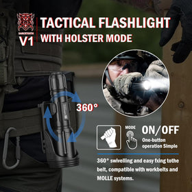 Sabertooth 2200 tactical tail switch for one-handed operation