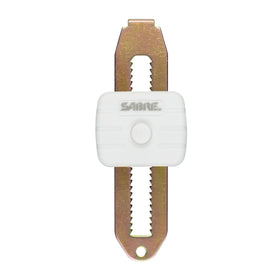 SABRE Compact Travel Door Lock in a bag, ready for hotel stays.