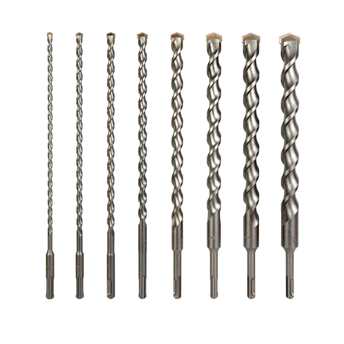 Sabre Tools 8-Piece 12in SDS Plus bits for masonry provide fast cuts in brick and concrete