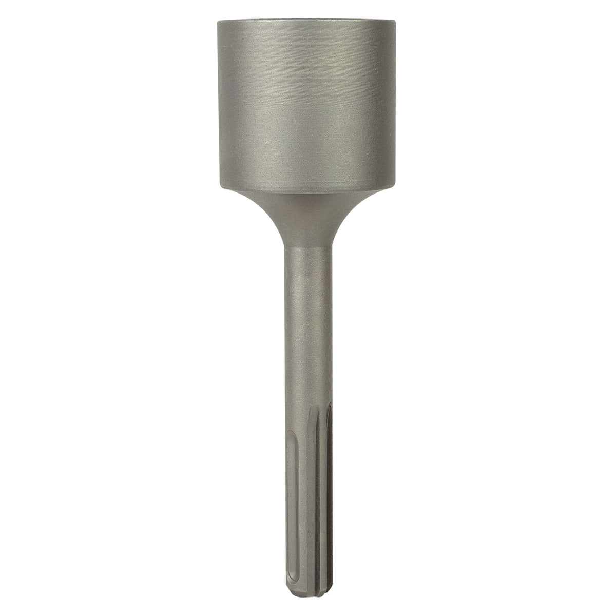 Sabre Tools SDS Max attachment reducing manual effort during post driving.