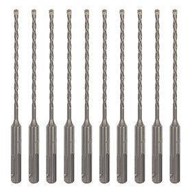 Sabre Tools SDS Plus 5/32in 6in drill bit cutting brick with precision.