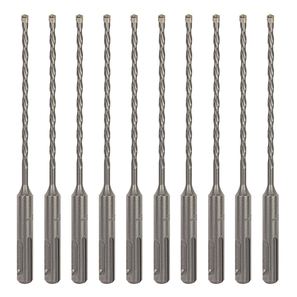 Sabre Tools SDS Plus 5/32in 6in drill bit cutting brick with precision.