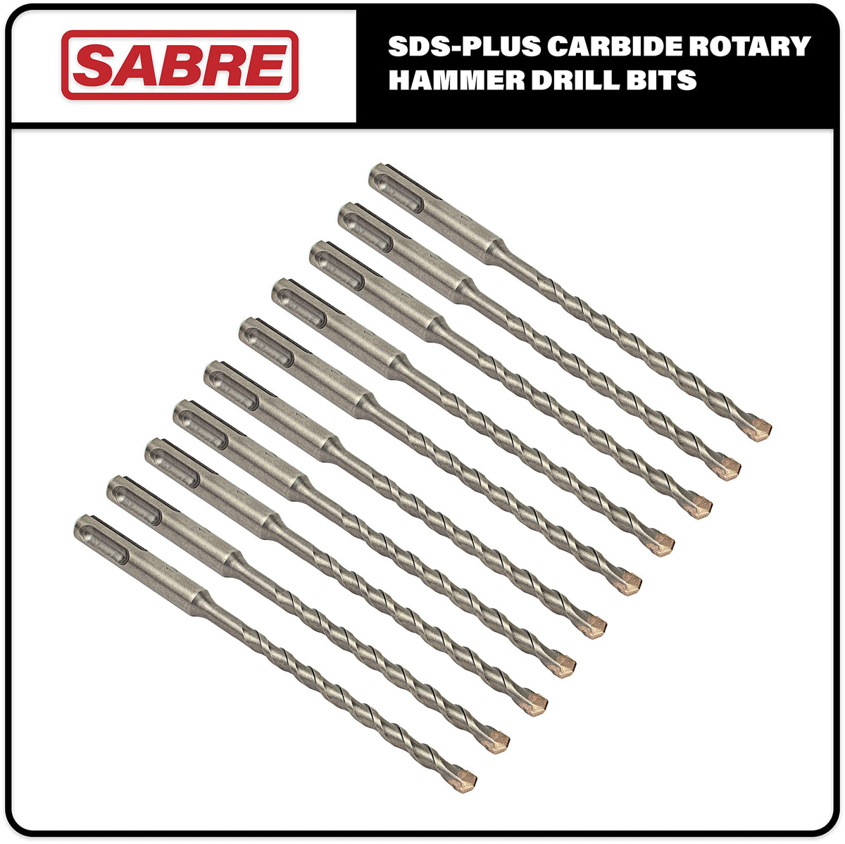 Sabre Tools concrete drill bit in concrete wall shows drilling performance