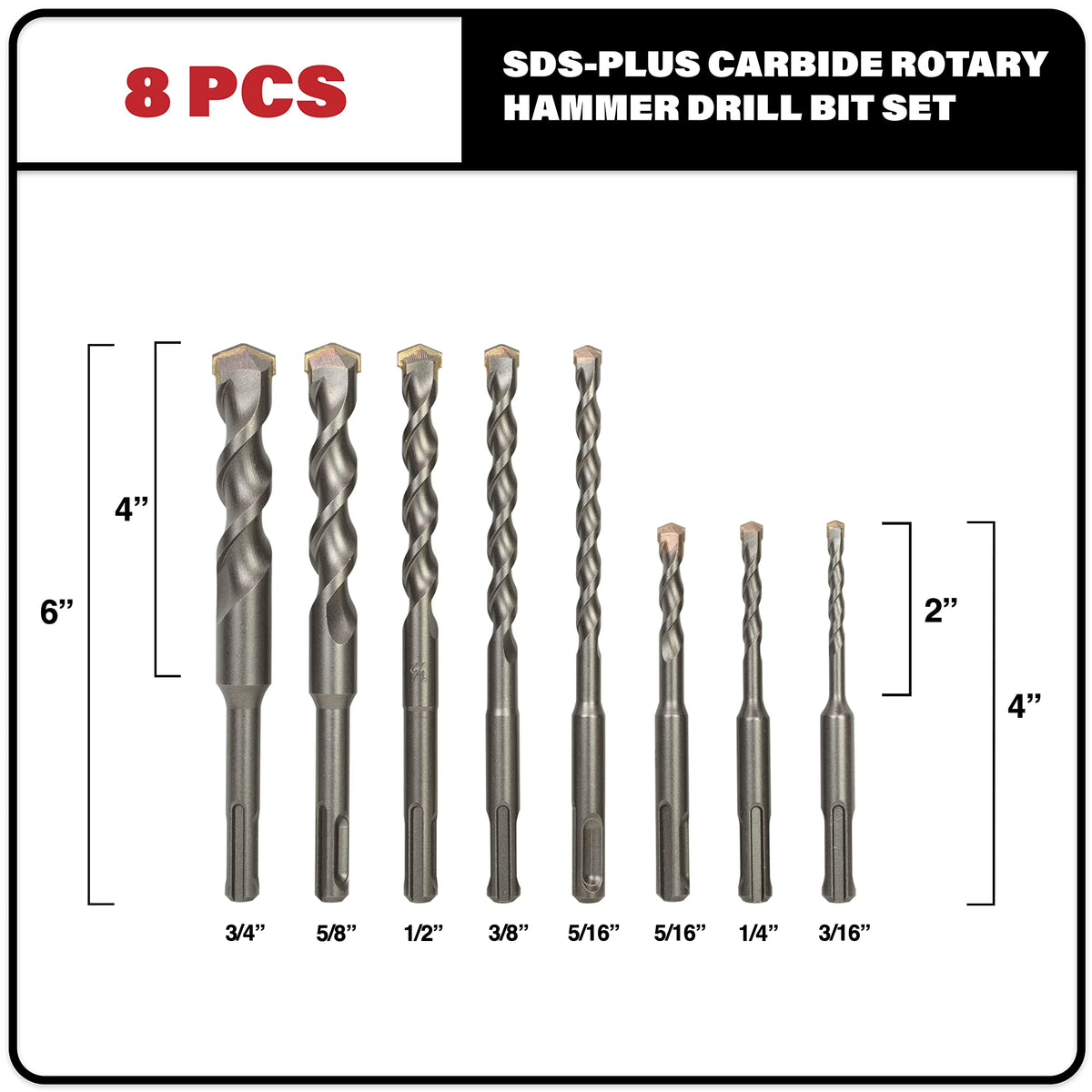 Sabre Tools SDS Plus drill bit 1-4x4 for clean masonry entry