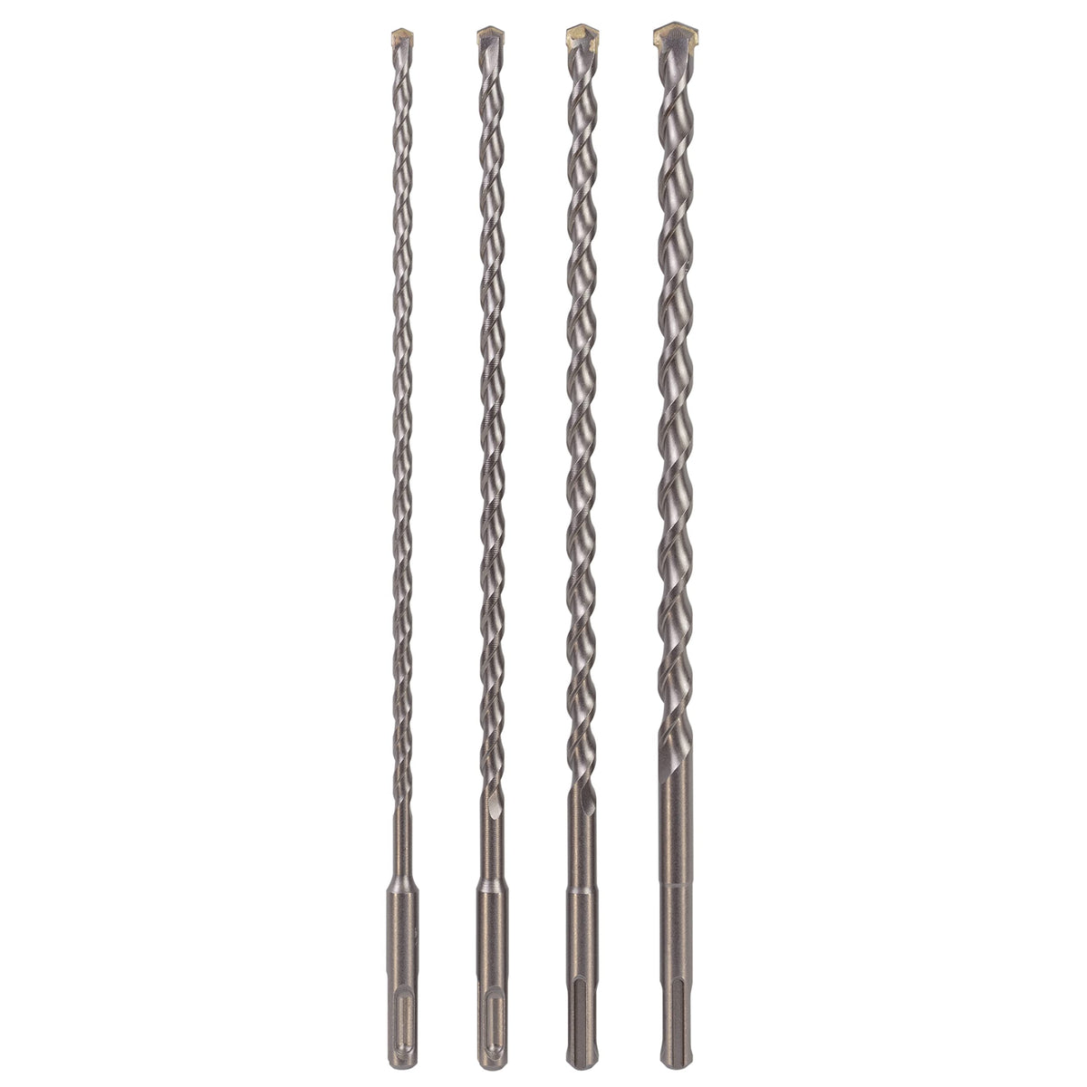 Sabre Tools SDS Plus drill bit set 12in 4-piece, ready for fast masonry holes.