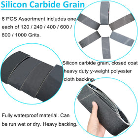 SACKORANGE 600 grit belt for fine finishing and deburring tasks.