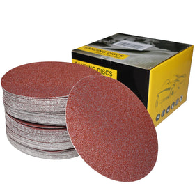 SACKORANGE 6-inch PSA sanding discs 60 grit for fast wood prep and auto finishing