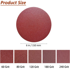 SACKORANGE 6-inch PSA discs 80 grit for smooth intermediate sanding on wood
