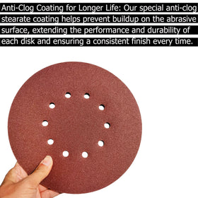 SACKORANGE aluminum oxide sanding disc for a smooth finish on wood, metal, and stone.