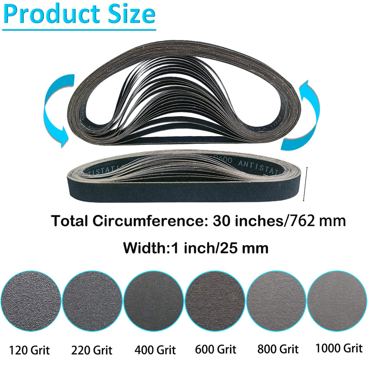 SACKORANGE 240-grit belt for fast removal on metal and plastics.