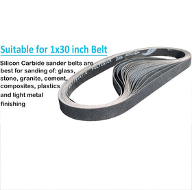 SACKORANGE 800-grit belt for fine finishing and detail work.